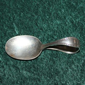 Vintage Community Plate - Baby Spoon - Curved Handle - 3.5" Length - Antique